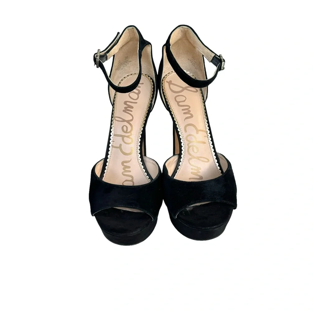 Sam Edelman Wallace Pumps Black Suede Sandals